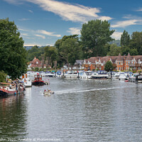Buy canvas prints of Bourne End marina, River Thames by Kevin Hellon