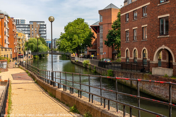 The Kennet and Avon canal, Reading Picture Board by Kevin Hellon