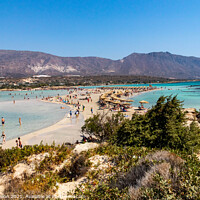 Buy canvas prints of Elafonisi beach, Chania, Crete, Greece by Kevin Hellon