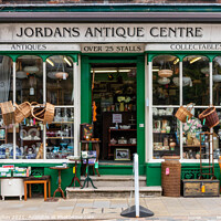 Buy canvas prints of Jordans Antique Centre, Old Hemel Hempstead, Hertfordshire, Engl by Kevin Hellon