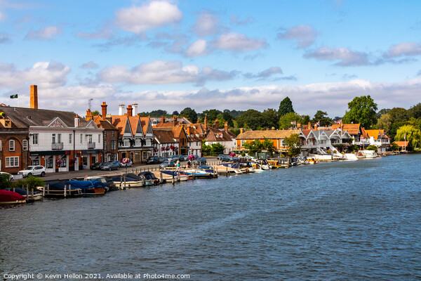 The Thames river bank in Henley on Thames, Picture Board by Kevin Hellon