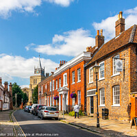 Buy canvas prints of Church Street in Old Aylesbury by Kevin Hellon