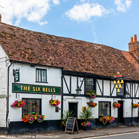Buy canvas prints of The Six Bells public house, Thame, by Kevin Hellon