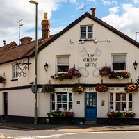 Buy canvas prints of The Cross Keys, Thame by Kevin Hellon