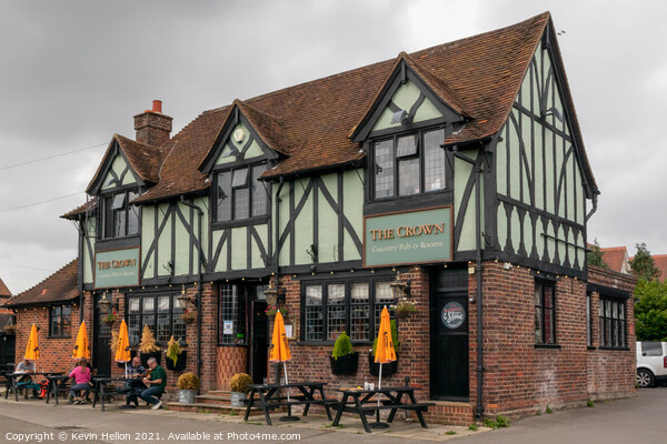 The Crown public house, Cookham, Picture Board by Kevin Hellon