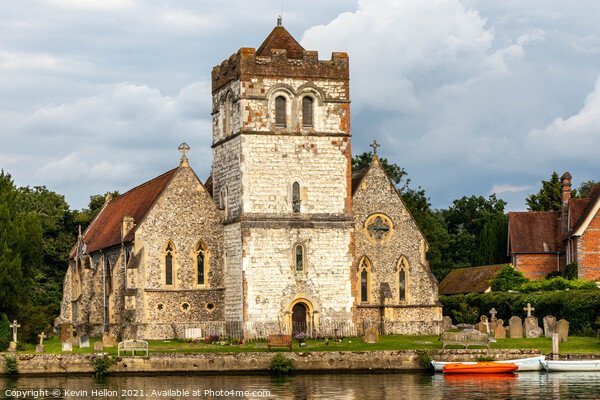 All Saints CHurch, Bisham Picture Board by Kevin Hellon