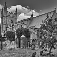 Buy canvas prints of St Mary and All Saints church and churchyard, Old Beaconsfield, by Kevin Hellon