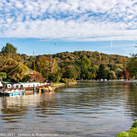 Buy canvas prints of Looking up river, Henley on Thames by Kevin Hellon