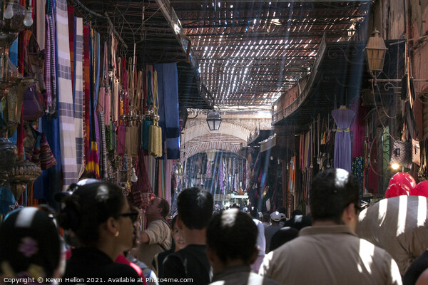 A busy souk  Picture Board by Kevin Hellon