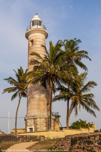 Galle Fort lighhouse Picture Board by Kevin Hellon