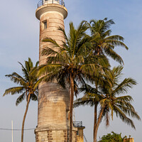 Buy canvas prints of Galle Fort lighhouse by Kevin Hellon