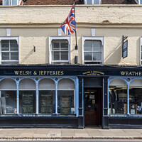 Buy canvas prints of Welsh and Jefferies and Weatherill Brothers shops by Kevin Hellon