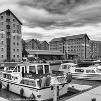 Buy canvas prints of Boats moored in Gloucester Docks by Kevin Hellon