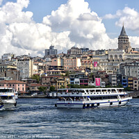 Buy canvas prints of Ferries on the Golden Horn  by Kevin Hellon