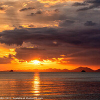 Buy canvas prints of Sunset over Phuket  by Kevin Hellon
