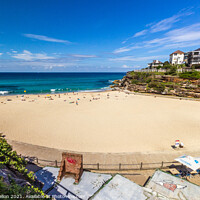 Buy canvas prints of Tamarama beach on a sunny day. by Kevin Hellon