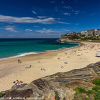 Buy canvas prints of Bronte beach on a sunny day. by Kevin Hellon