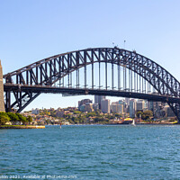 Buy canvas prints of Sydney harbour bridge on a sunny day by Kevin Hellon