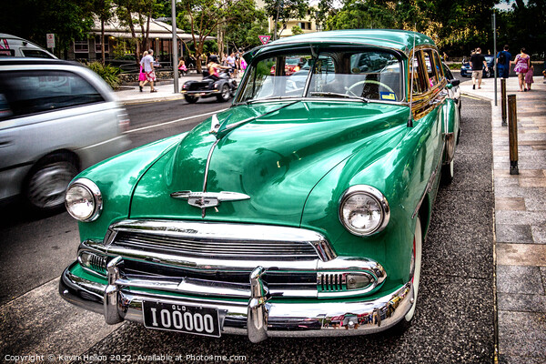 Circa 1951 Chevrolet, Deluxe Stationeagon in green Picture Board by Kevin Hellon