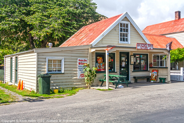 General store in Okains Bay, South Island, New Zealand Picture Board by Kevin Hellon