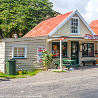 Buy canvas prints of General store in Okains Bay, South Island, New Zealand by Kevin Hellon