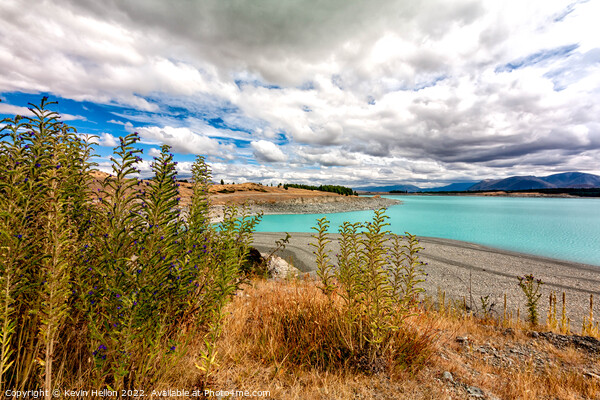 Lake Pukaki, South Island, New Zealand Picture Board by Kevin Hellon