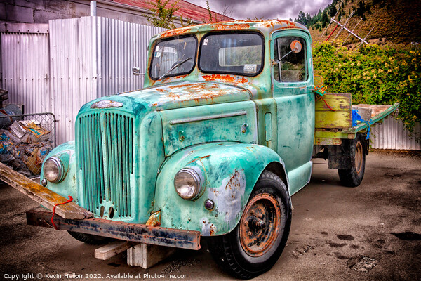 Old Morris Commercial pickup truck Picture Board by Kevin Hellon