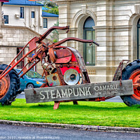 Buy canvas prints of Steampunk bike, Oamaru, South Island, New Zealand by Kevin Hellon