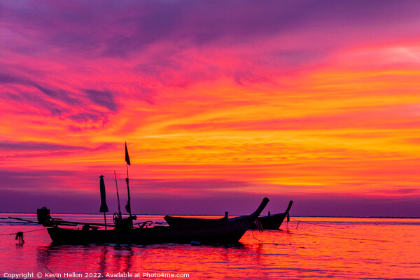 Nai Yang sunset, Phuket, Thailand Picture Board by Kevin Hellon
