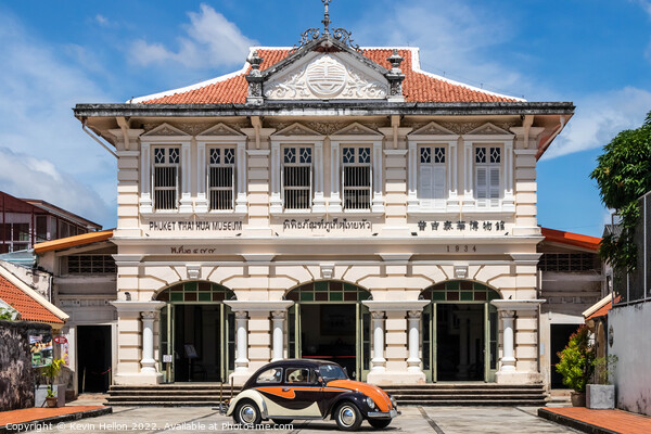 Volkswagen Beetle outiside the the Thai Hua museum.   Picture Board by Kevin Hellon