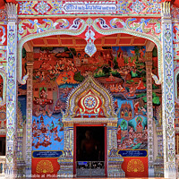 Buy canvas prints of Wat Hua Wiang Taj, by Kevin Hellon