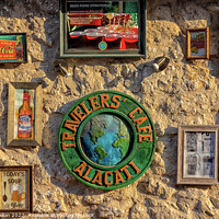 Buy canvas prints of The Traveller's Cafe, Alacati, by Kevin Hellon