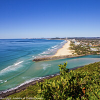 Buy canvas prints of View from Burleigh Heads National Park  on a sunny summer's day  by Kevin Hellon