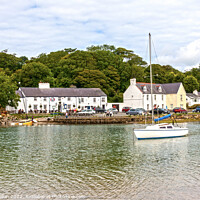 Buy canvas prints of Yscht moored outside the Ship Inn, Red Wharf Bay, by Kevin Hellon