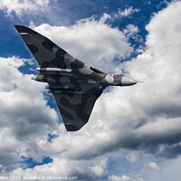 Buy canvas prints of Avro Vulcan Bomber XH558 in flight by Kevin Hellon