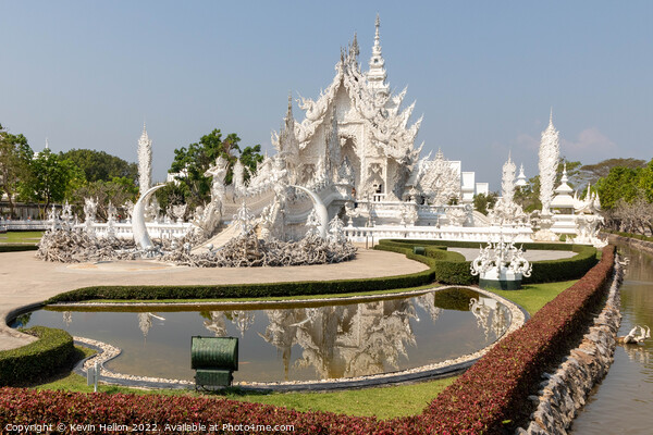 Wat Rung Khun or the White Temple, Picture Board by Kevin Hellon