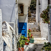 Buy canvas prints of Typical house in Chora, Mykonos, Greece by Kevin Hellon