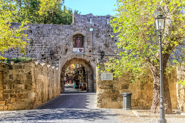 St Anthony's Gate, Rhodes Town, Greece Picture Board by Kevin Hellon