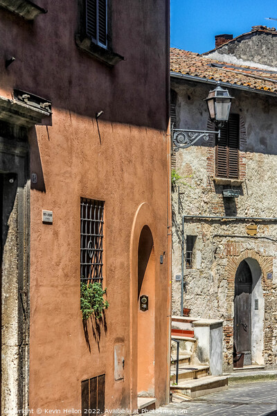 Medieval street in Narni, Umbria, Italy Picture Board by Kevin Hellon