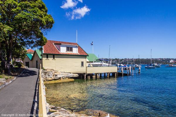 Manly yacht club and Cove, Sydney, New South Wales, NSW, Austral Picture Board by Kevin Hellon