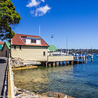 Buy canvas prints of Manly yacht club and Cove, Sydney, New South Wales, NSW, Austral by Kevin Hellon