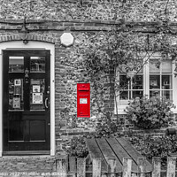 Buy canvas prints of The old post office and village store, Hambleden,  by Kevin Hellon