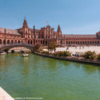 Buy canvas prints of Plaza de Espana, Seville, Andalusia, Spain by Kevin Hellon