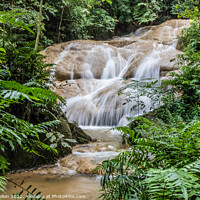Buy canvas prints of  Sri Sangwan waterfall, Chiang Mai, Thailand by Kevin Hellon