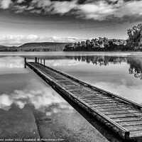 Buy canvas prints of Cloud reflections early morning, Lake Mapourika, South Island Ne by Kevin Hellon