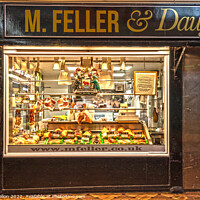 Buy canvas prints of Butcher's Shop in the Covered Market, Ofoxrd, England by Kevin Hellon