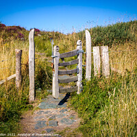 Buy canvas prints of Open gate on Llanddwyn Island, Anglesey, Wales by Kevin Hellon