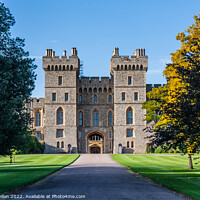 Buy canvas prints of Windsor Castle entrance from Windsor, Great Park, Berkshire, Eng by Kevin Hellon