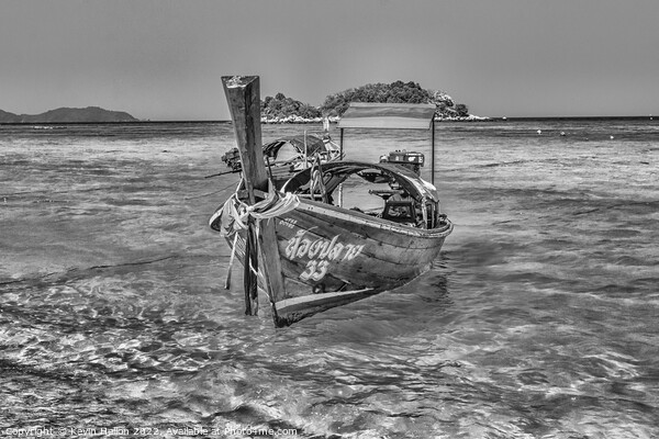 Long tail boat, Koh Lipe, Satun, Thailand Picture Board by Kevin Hellon