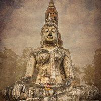 Buy canvas prints of Buddha statue, by Kevin Hellon